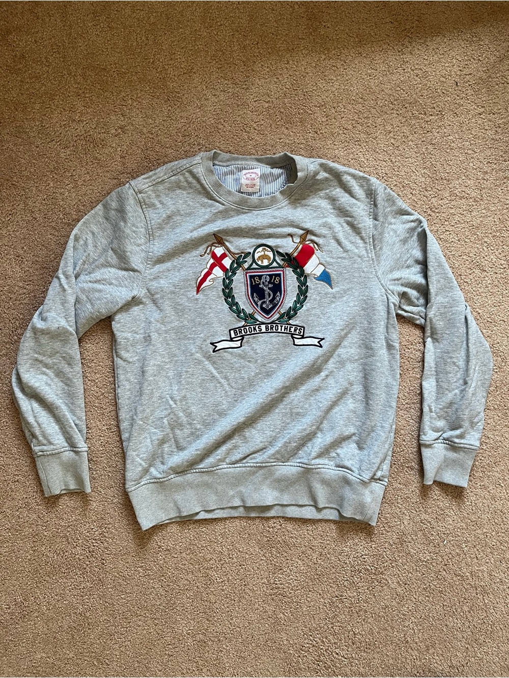 Brooks Brothers men’s crewneck logo sweatshirt size M